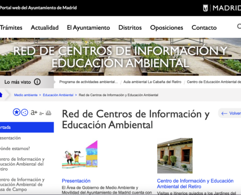 red de centros de informacion y educacion ambiental