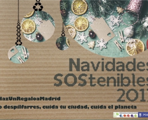 cartel navidad sostenible 2017